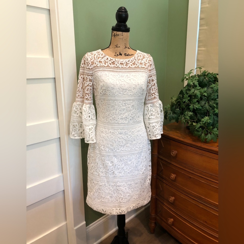 Lauren ivory Lace Cocktail dress 4